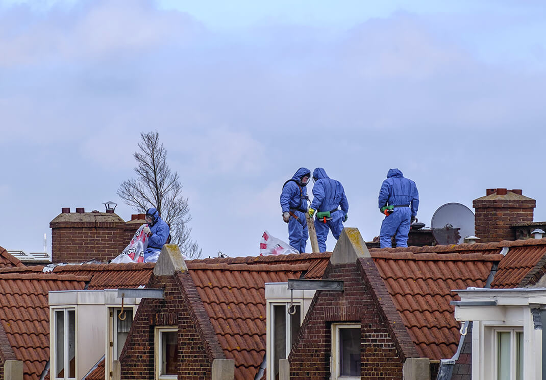 Asbestos Roof Removal in Elmers End